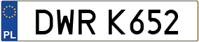Truck License Plate